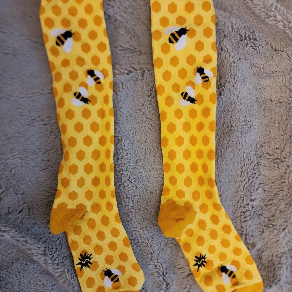 Socks - Bee Hive Knee High excellent condition, never worn